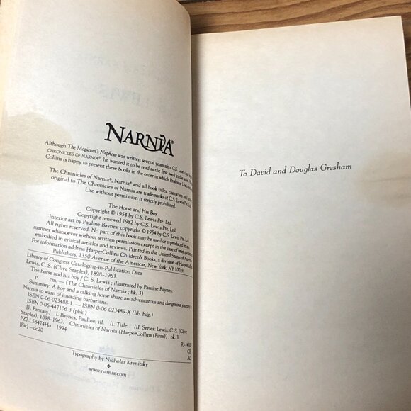 VTG Lot CS Lewis Chronicles of Narnia - Books 1, 3, 6, 7 Vintage 50's Paperback - Picture 9 of 16